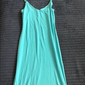 Chic Aqua Slip Dress